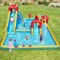 9-in-1 Inflatable Double Water Slide Park with Giant Bounce House and 735W Blower